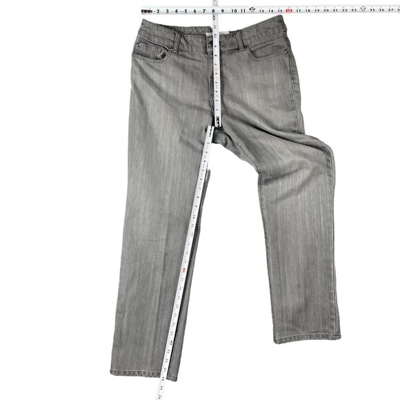 Chicos Jeans 1/M/8 Office Work Capsule Everyday Minimal Basic Comfy Classic Chic - Picture 9 of 15